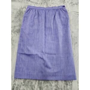 Vintage 70s Country Sophisticates Pendleton Striped Pencil Skirt Size 12 Purple